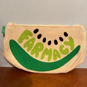 Farmacy Canvas Zippered Pouch